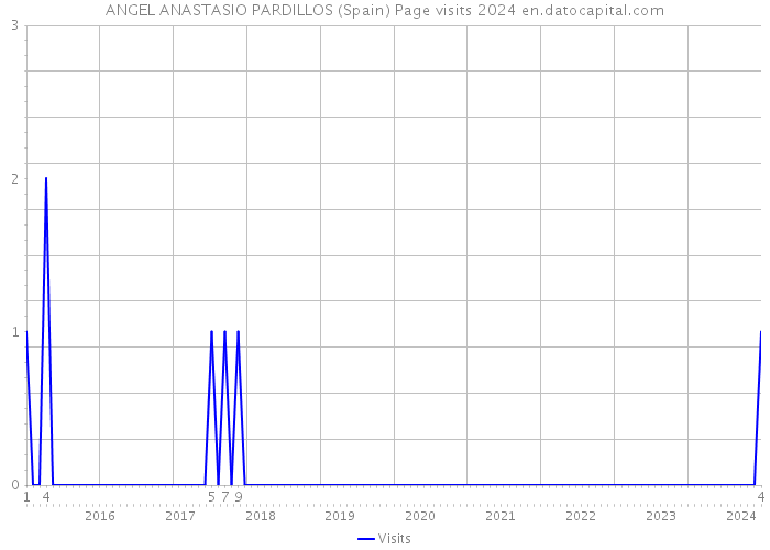 ANGEL ANASTASIO PARDILLOS (Spain) Page visits 2024 