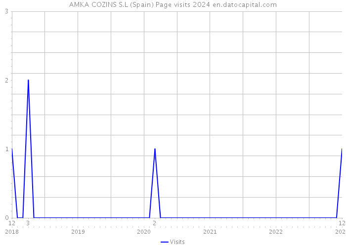 AMKA COZINS S.L (Spain) Page visits 2024 
