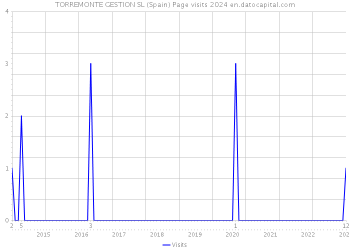 TORREMONTE GESTION SL (Spain) Page visits 2024 