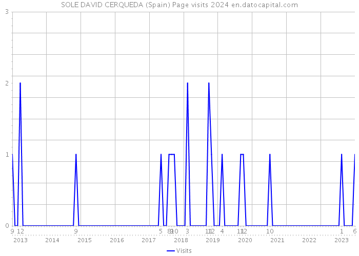 SOLE DAVID CERQUEDA (Spain) Page visits 2024 
