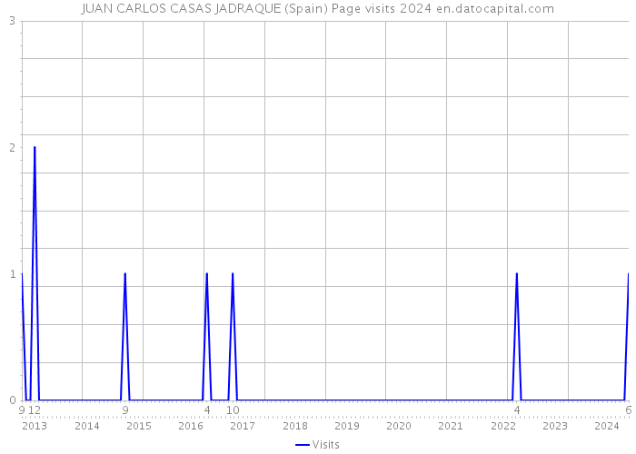 JUAN CARLOS CASAS JADRAQUE (Spain) Page visits 2024 