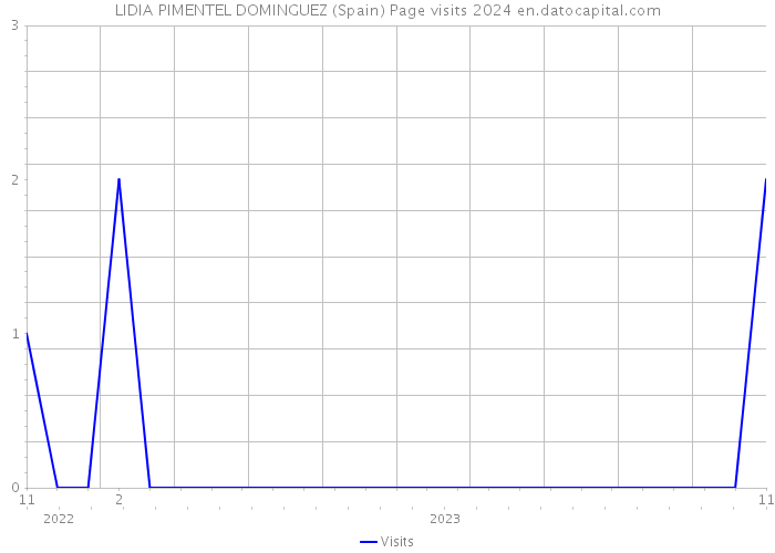 LIDIA PIMENTEL DOMINGUEZ (Spain) Page visits 2024 