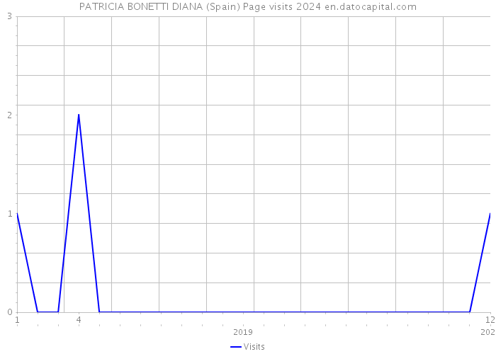 PATRICIA BONETTI DIANA (Spain) Page visits 2024 