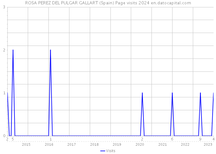 ROSA PEREZ DEL PULGAR GALLART (Spain) Page visits 2024 