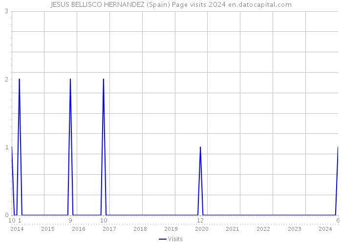 JESUS BELLISCO HERNANDEZ (Spain) Page visits 2024 