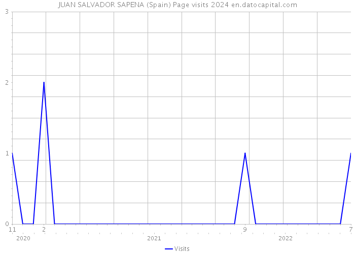 JUAN SALVADOR SAPENA (Spain) Page visits 2024 