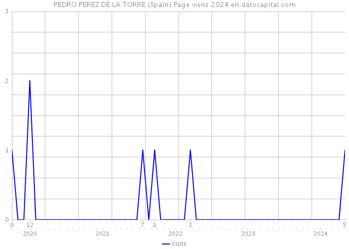 PEDRO PEREZ DE LA TORRE (Spain) Page visits 2024 