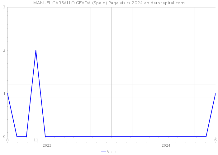 MANUEL CARBALLO GEADA (Spain) Page visits 2024 