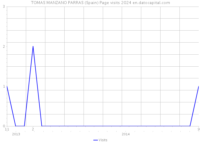 TOMAS MANZANO PARRAS (Spain) Page visits 2024 
