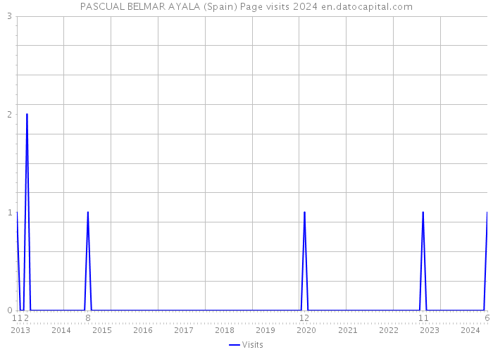 PASCUAL BELMAR AYALA (Spain) Page visits 2024 