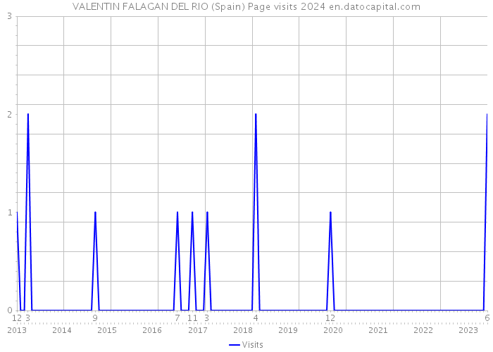 VALENTIN FALAGAN DEL RIO (Spain) Page visits 2024 