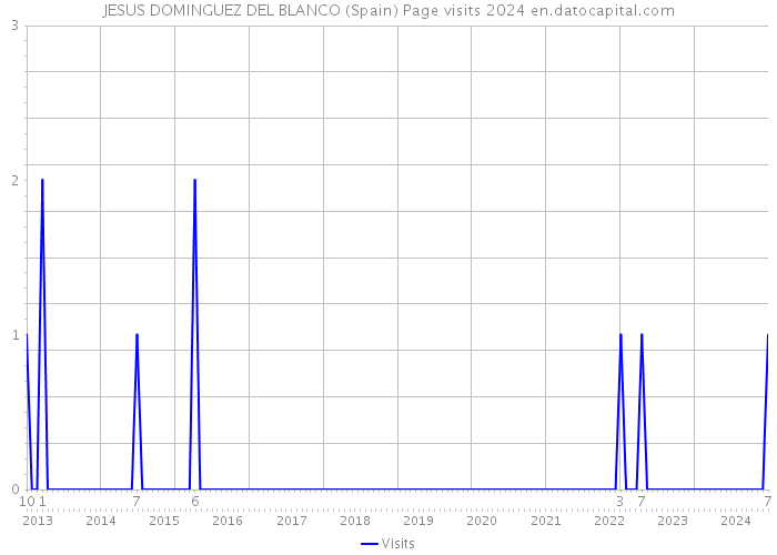 JESUS DOMINGUEZ DEL BLANCO (Spain) Page visits 2024 