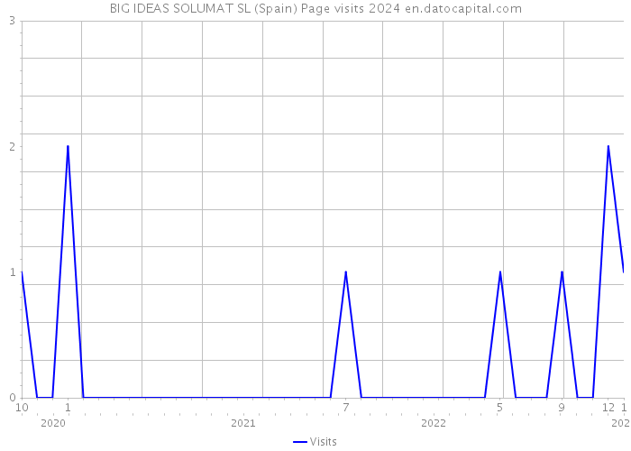 BIG IDEAS SOLUMAT SL (Spain) Page visits 2024 
