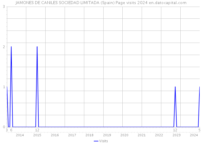 JAMONES DE CANILES SOCIEDAD LIMITADA (Spain) Page visits 2024 