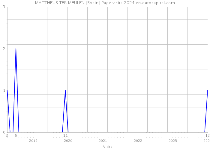 MATTHEUS TER MEULEN (Spain) Page visits 2024 