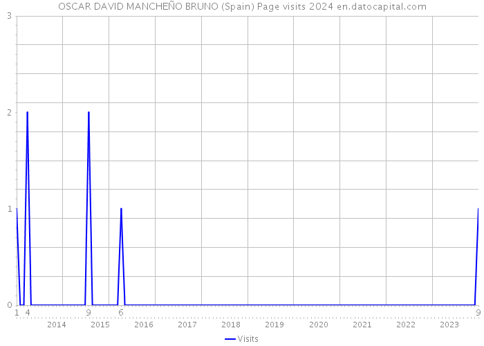 OSCAR DAVID MANCHEÑO BRUNO (Spain) Page visits 2024 