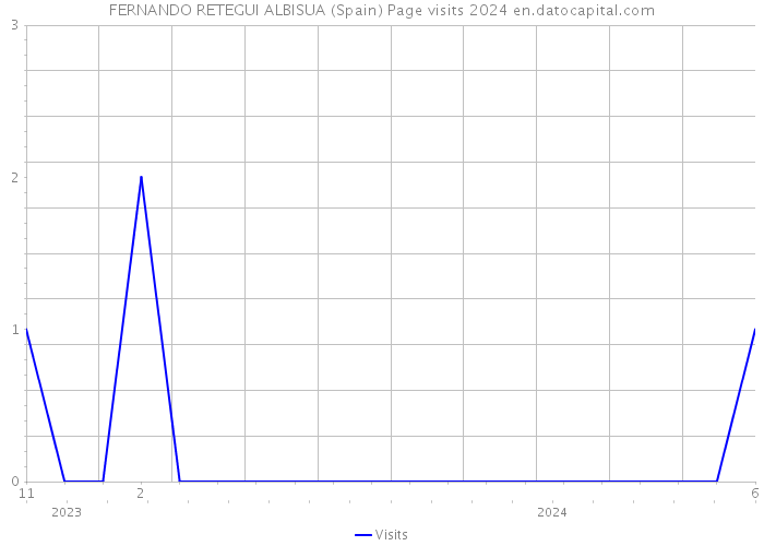 FERNANDO RETEGUI ALBISUA (Spain) Page visits 2024 