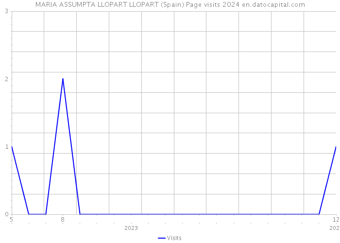 MARIA ASSUMPTA LLOPART LLOPART (Spain) Page visits 2024 