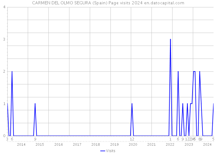 CARMEN DEL OLMO SEGURA (Spain) Page visits 2024 