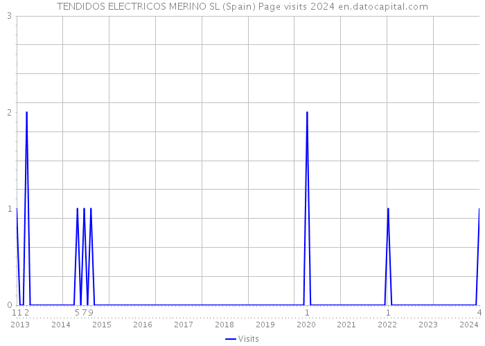 TENDIDOS ELECTRICOS MERINO SL (Spain) Page visits 2024 