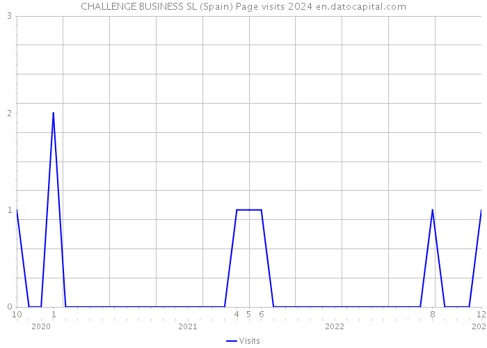 CHALLENGE BUSINESS SL (Spain) Page visits 2024 