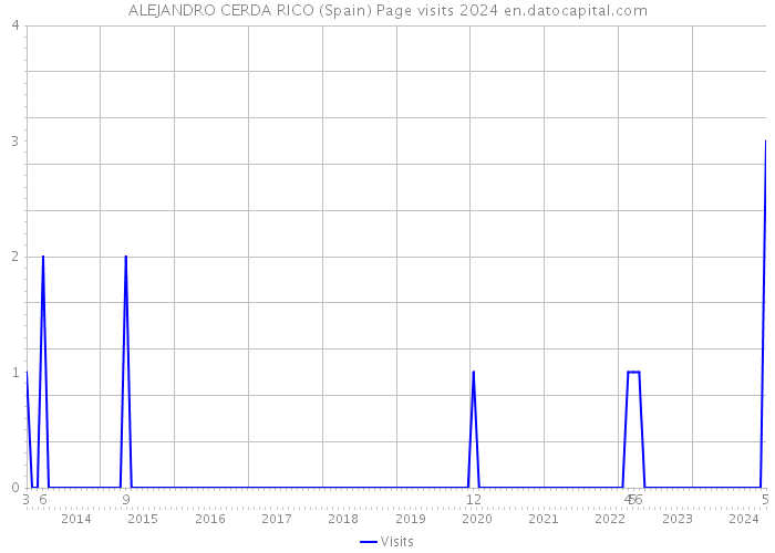 ALEJANDRO CERDA RICO (Spain) Page visits 2024 