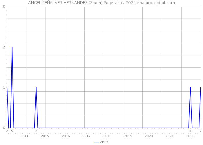 ANGEL PEÑALVER HERNANDEZ (Spain) Page visits 2024 