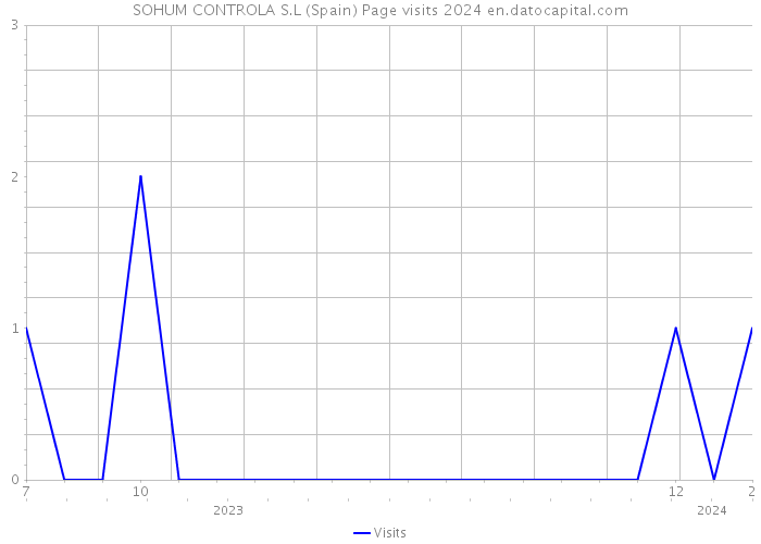 SOHUM CONTROLA S.L (Spain) Page visits 2024 