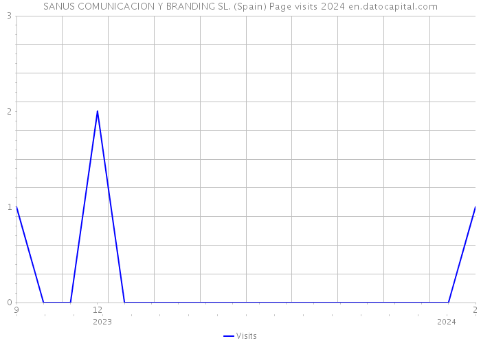 SANUS COMUNICACION Y BRANDING SL. (Spain) Page visits 2024 