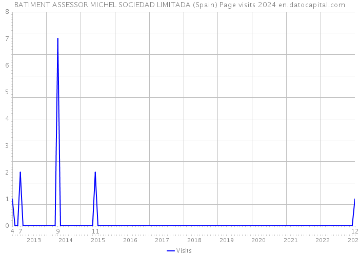 BATIMENT ASSESSOR MICHEL SOCIEDAD LIMITADA (Spain) Page visits 2024 