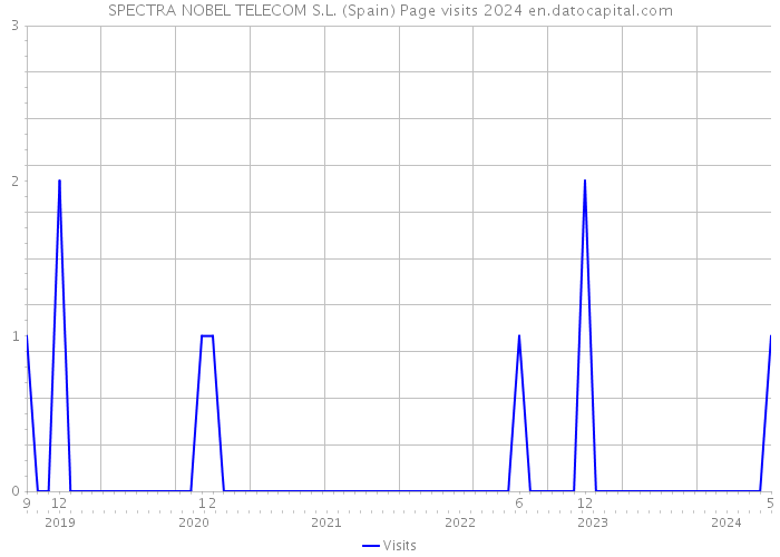 SPECTRA NOBEL TELECOM S.L. (Spain) Page visits 2024 