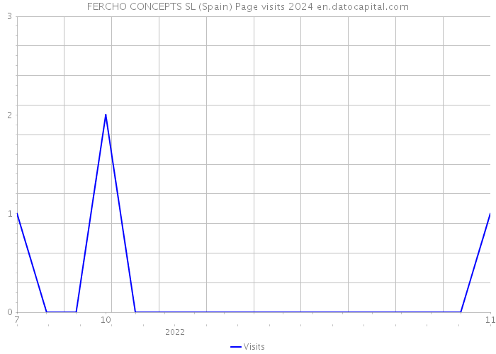 FERCHO CONCEPTS SL (Spain) Page visits 2024 