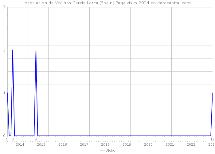 Asociacion de Vecinos Garcia Lorca (Spain) Page visits 2024 