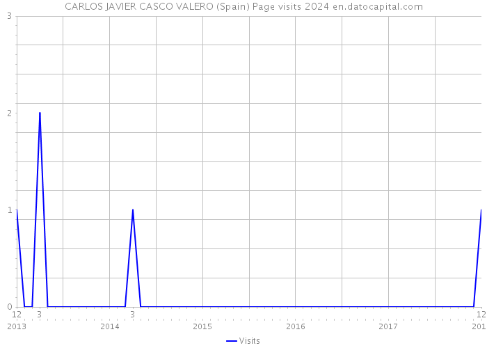 CARLOS JAVIER CASCO VALERO (Spain) Page visits 2024 