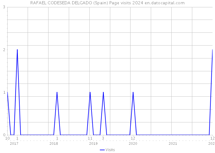 RAFAEL CODESEDA DELGADO (Spain) Page visits 2024 