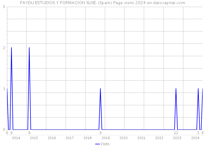 FAYDU ESTUDIOS Y FORMACION SLNE. (Spain) Page visits 2024 