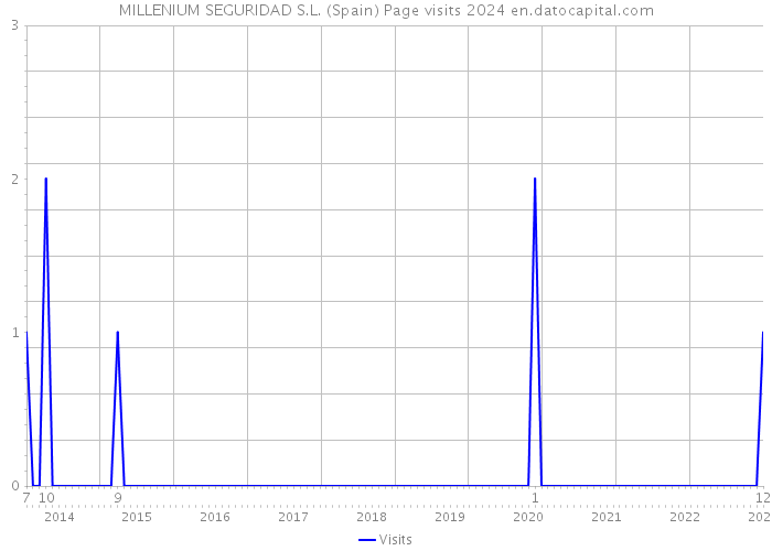 MILLENIUM SEGURIDAD S.L. (Spain) Page visits 2024 