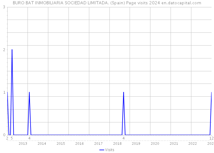 BURO BAT INMOBILIARIA SOCIEDAD LIMITADA. (Spain) Page visits 2024 