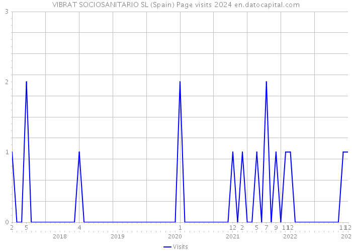 VIBRAT SOCIOSANITARIO SL (Spain) Page visits 2024 