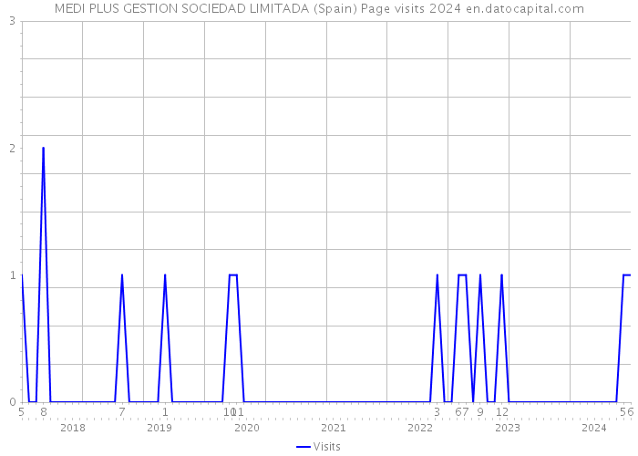 MEDI PLUS GESTION SOCIEDAD LIMITADA (Spain) Page visits 2024 