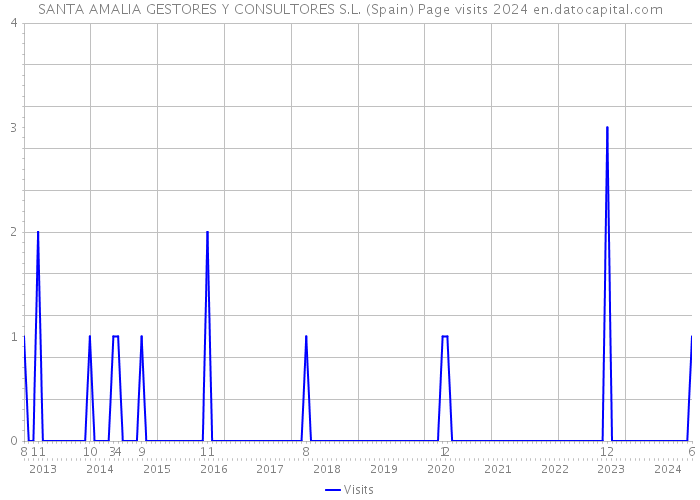 SANTA AMALIA GESTORES Y CONSULTORES S.L. (Spain) Page visits 2024 