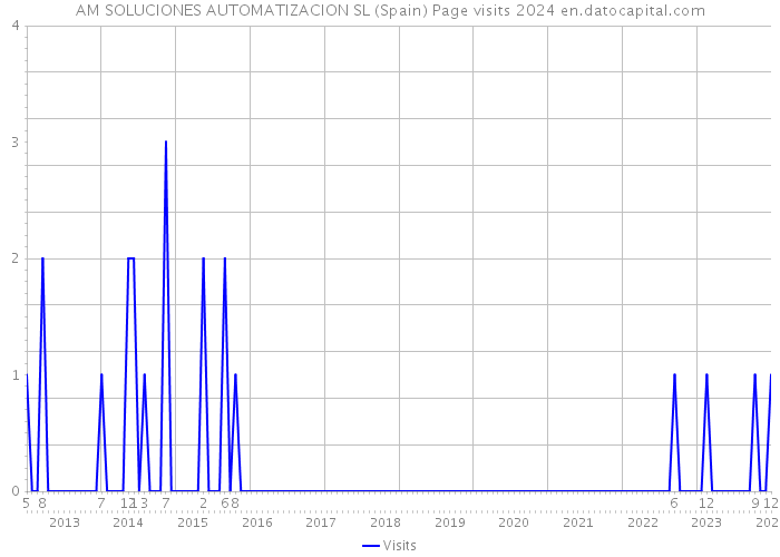 AM SOLUCIONES AUTOMATIZACION SL (Spain) Page visits 2024 