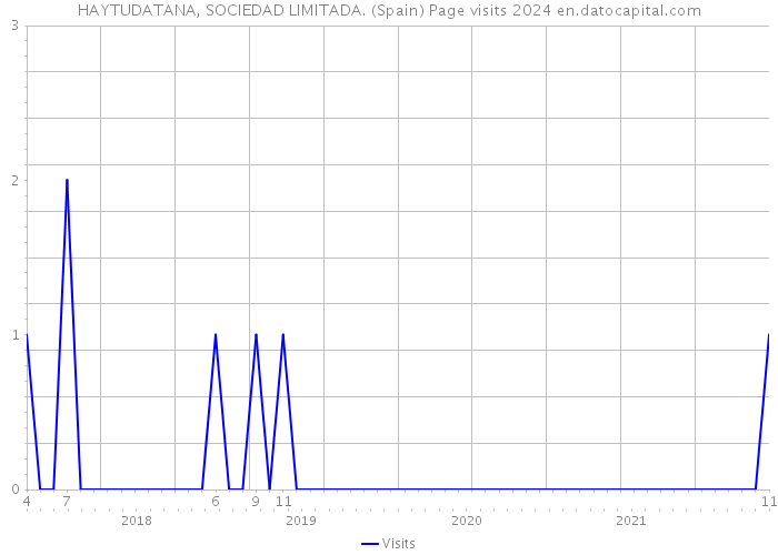 HAYTUDATANA, SOCIEDAD LIMITADA. (Spain) Page visits 2024 