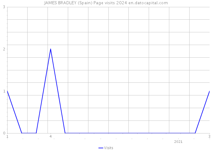 JAMES BRADLEY (Spain) Page visits 2024 