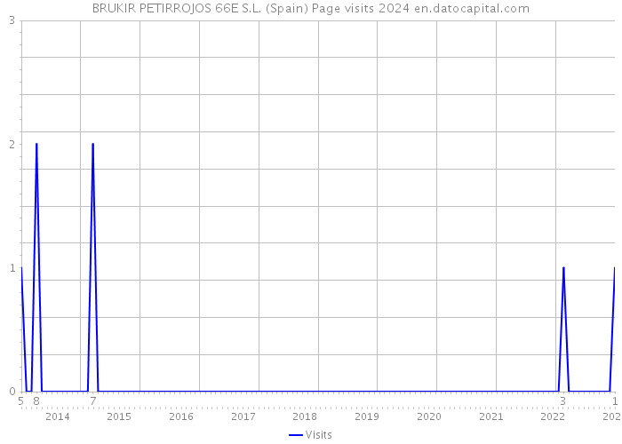 BRUKIR PETIRROJOS 66E S.L. (Spain) Page visits 2024 