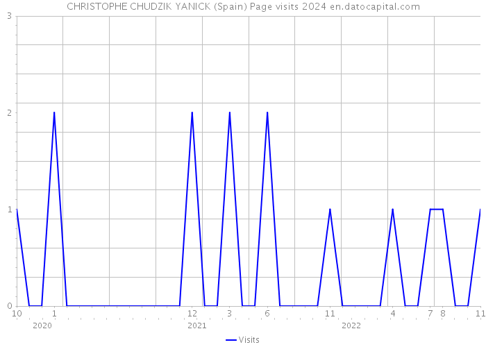 CHRISTOPHE CHUDZIK YANICK (Spain) Page visits 2024 