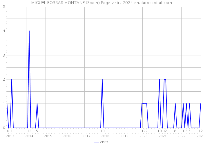 MIGUEL BORRAS MONTANE (Spain) Page visits 2024 