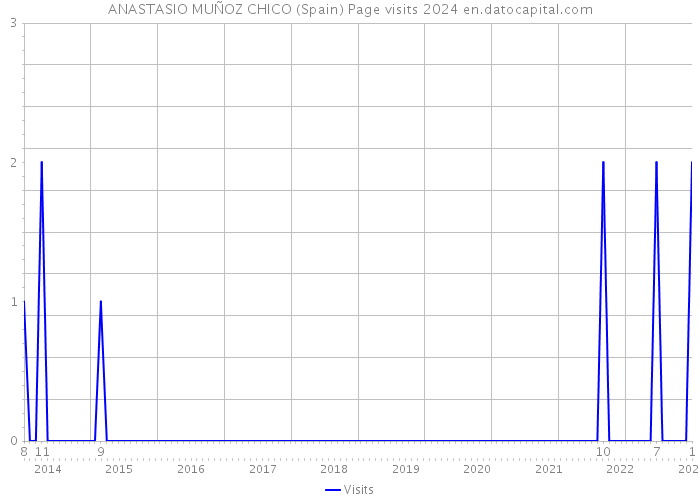 ANASTASIO MUÑOZ CHICO (Spain) Page visits 2024 