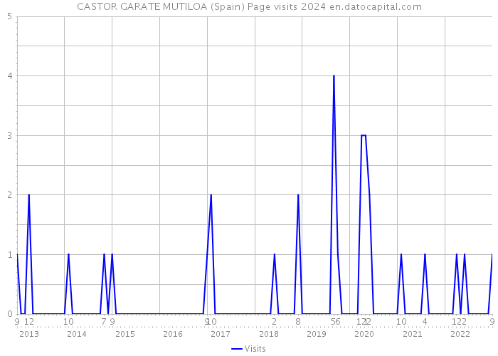 CASTOR GARATE MUTILOA (Spain) Page visits 2024 
