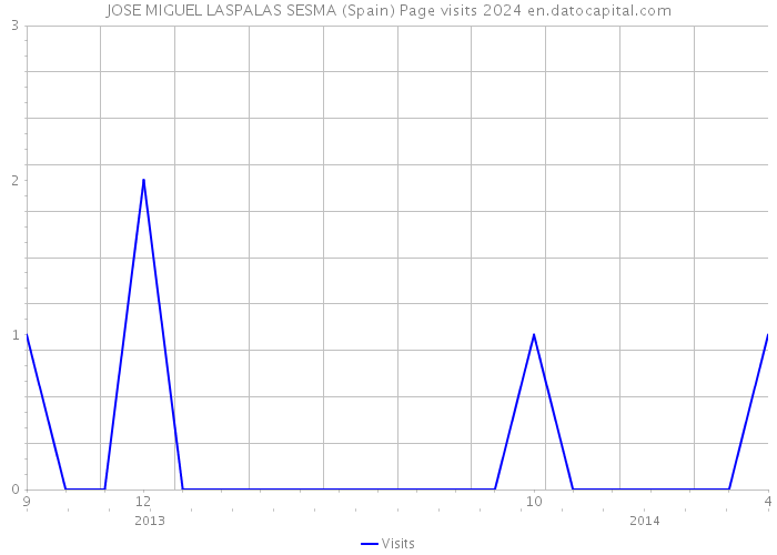 JOSE MIGUEL LASPALAS SESMA (Spain) Page visits 2024 